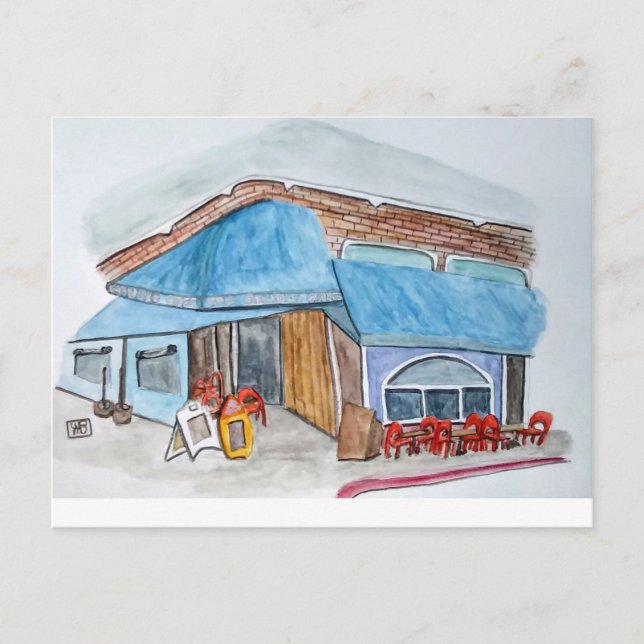 Ljusets kafé vykort (Framsida)