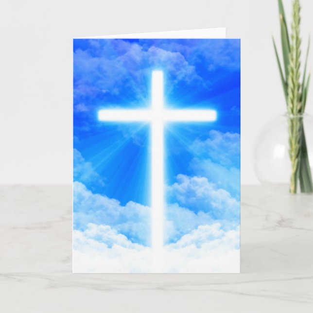 Ljusets kors Jesus Kristus Anpassningsbar kristen  Inbjudan (Framsida)