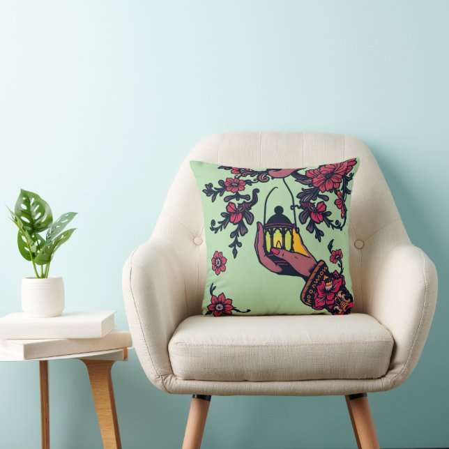 Ljusets mönster - Retro Ornamental glöd Kudde (Stol)