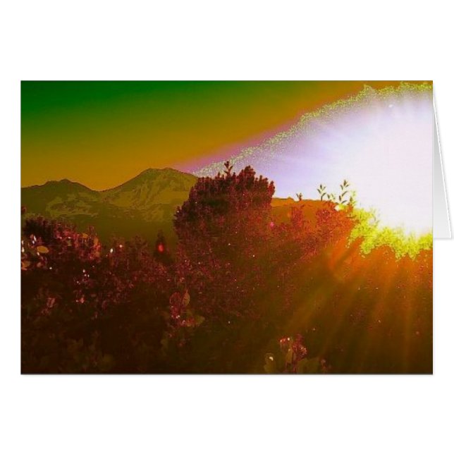 Ljusets stad hälsningskort (Framsidan Horizontal)