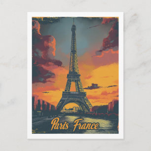 Ljusets stad Paris, Frankrike Vykort