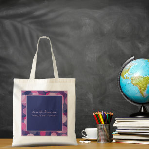 Ljusets Tote Bag för Abstrakt Mönster Lärare Tygkasse