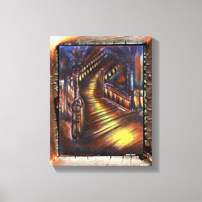 Ljusets trappa canvastryck (Framsida)