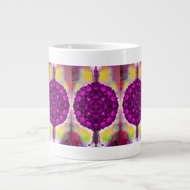 Ljusets vibrationer jumbo mugg (Framsidan)