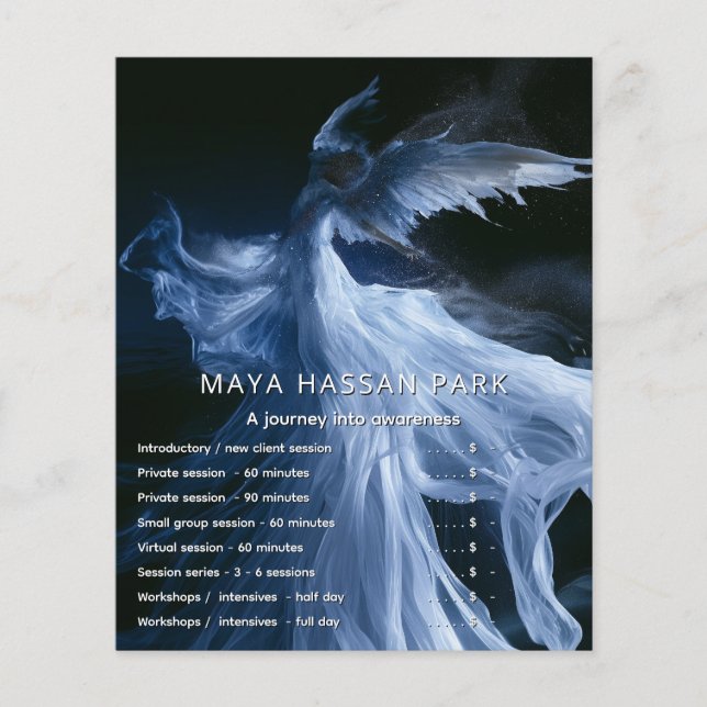 Ljusets vingar | Bevingad ängel Flygblad (Framsidan)