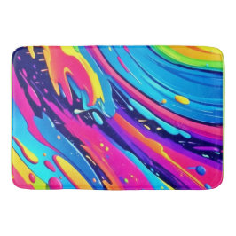 Ljusexplosion i Färg Badrumsmatta