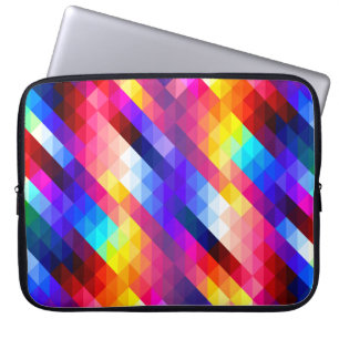 Ljusfärgad Abstrakt Geometrisk Mönster Laptop Fodral