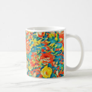 Ljusfärgad Blommigt Blossoming Garden Fine Art Kaffemugg