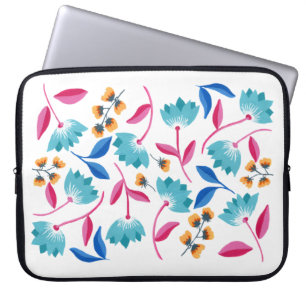 Ljusfärgad Blommigt Laptop sleeve