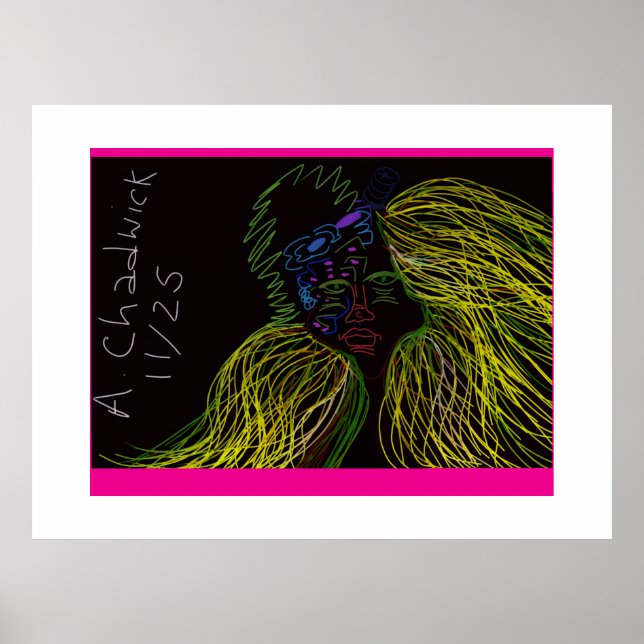 Ljusfärgad docka poster (Framsidan)