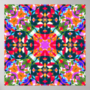 Ljusfärgad dopamindekorvvägg Poster