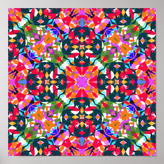 Ljusfärgad dopamindekorvvägg Poster (Framsidan)