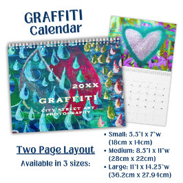 Ljusfärgad Graffiti Gatukonst Fotografi Kalender