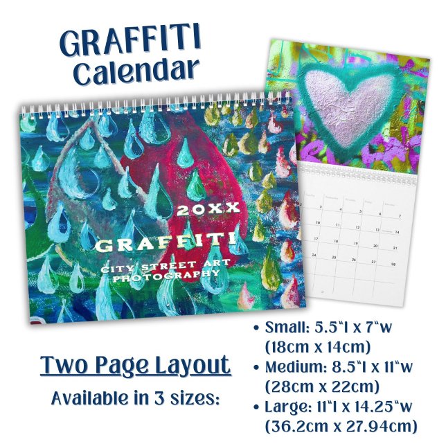Ljusfärgad Graffiti Gatukonst Fotografi  Kalender (Skapare uppladdad)