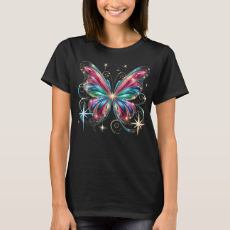 Ljusfärgad Helgdag Butterfly till jul T Shirt