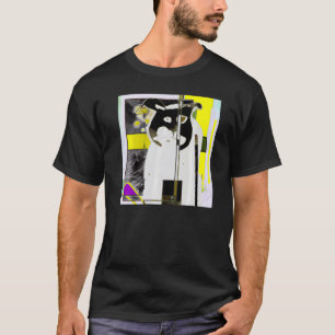 Ljusfärgad katt jamar kattunge söt liten katt dum t shirt