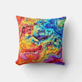 Ljusfärgad marmor kudde