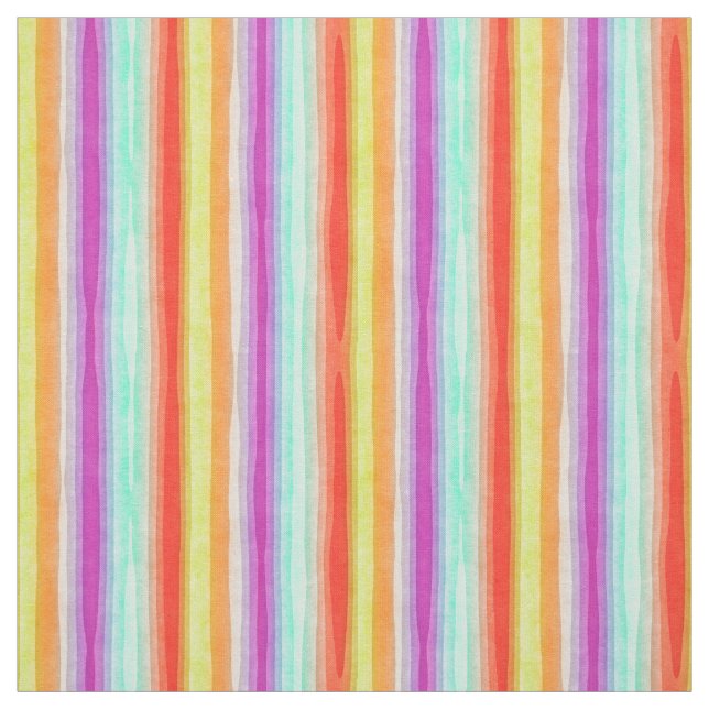 Ljusfärgad Modern vattenfärg Rand Mönster Tyg (Provkarta)