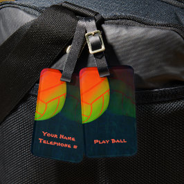 Ljusfärgad Mörk blått volleyball Bagagebricka