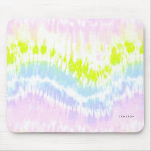 Ljusfärgad pastel Tie Dye Mönster Musmatta