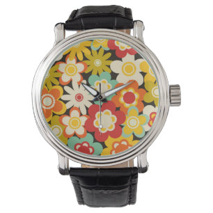Ljusfärgad Retro Söt Blommig Mönster Armbandsur