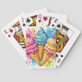 LJUSFÄRGAD SOMMARGLASS CASINOKORT