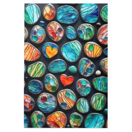 Ljusfärgade dekorativa färgade stenar