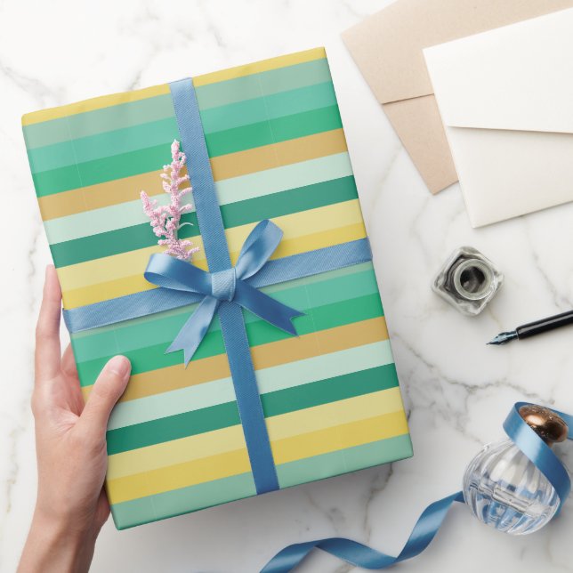 Ljusfärgade ränder presentpapper (Gifting)