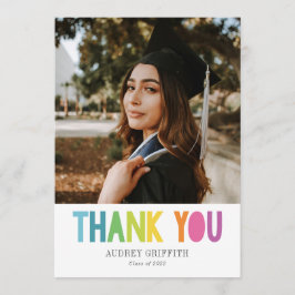 Ljusfärgat Tack - foto Kort