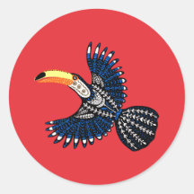 Ljusfärgat Tropical Jungle Toucan Bird