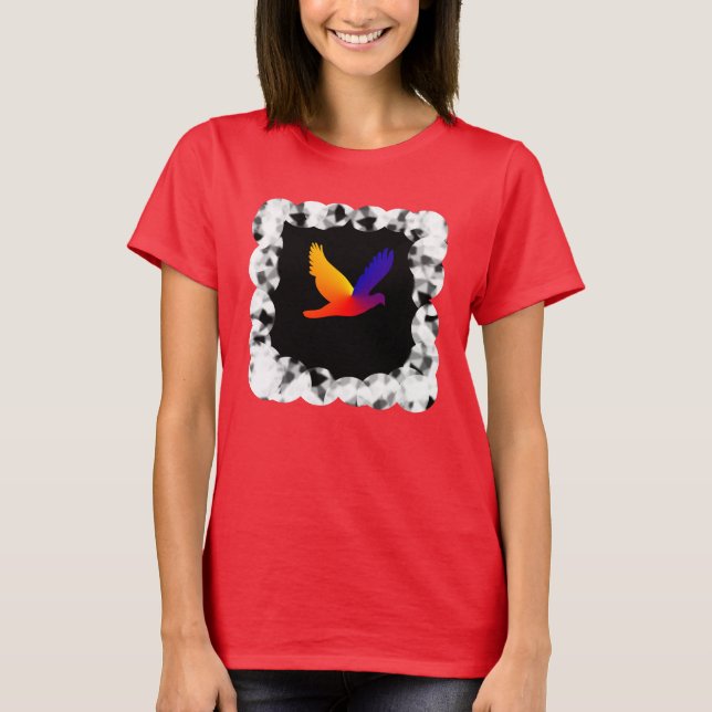 Ljusfärgsfåglar T Shirt (Framsida)