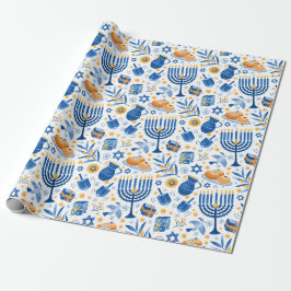 Ljusfest för Hanukkah Presentpapper