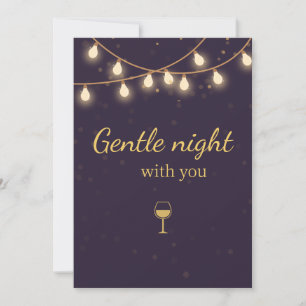 Ljusfest Invitation på Kvällen Inbjudningar