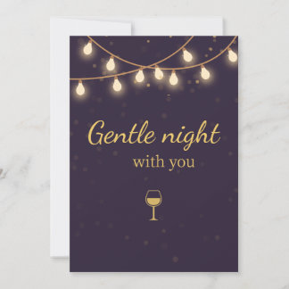 Ljusfest Invitation på Kvällen Inbjudningar