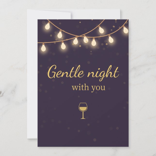 Ljusfest Invitation på Kvällen Inbjudningar (Framsida)