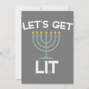Ljusfest Menorah Chanukka Inbjudningar