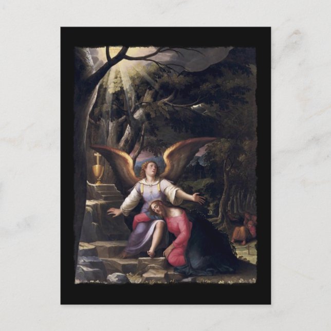 Ljusfilter nere i Gethsemane Vykort (Framsida)
