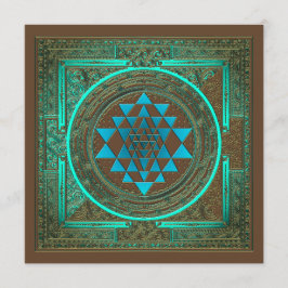 Ljusflöde från Sri Yantra Vatten - Inbjudningskort