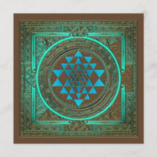 Ljusflöde från Sri Yantra Vatten - Inbjudningskort