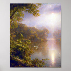 Ljusfloden av Frederic Edwin Church Poster