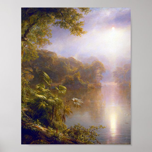Ljusfloden av Frederic Edwin Church Poster (Framsidan)