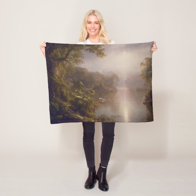 Ljusfloden (morgon i Tropikernorna) Fleecefilt (På plats)