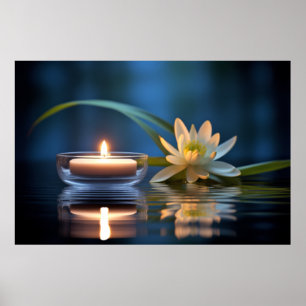 Ljusflödena av ljus Tranquil fredliga Poster