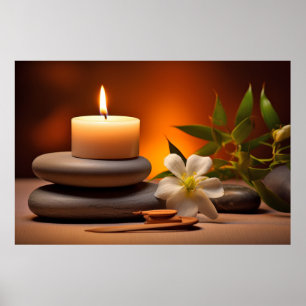 Ljusflödena av ljus Tranquil fredliga Poster