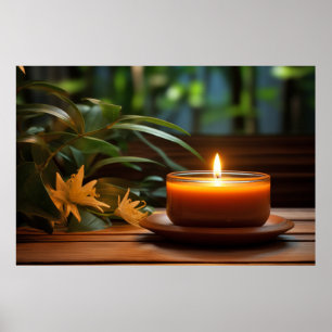 Ljusflödena av ljus Tranquil fredliga Poster
