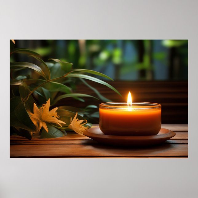 Ljusflödena av ljus Tranquil fredliga Poster (Framsidan)