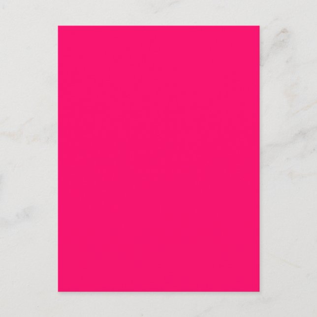 Ljusfluorescerande Shock rosa Neon Vykort (Framsida)