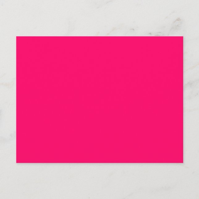 Ljusfluorescerande Shock rosa Neon Vykort (Framsida)