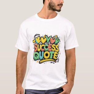 Ljusframgång - Motivering Typografisk Poster T Shirt