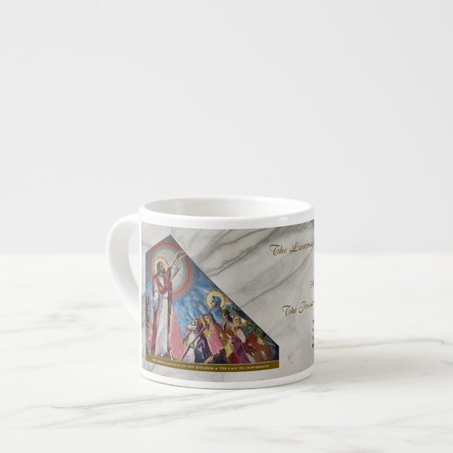Ljusfulla rosenkransmysterier Artikel #3: Förkunne Espressomugg (Framsida vänster)